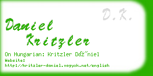 daniel kritzler business card